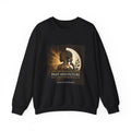 Afrocentric graphic sweatshirt featuring "I Am the Bridge Between Past and Future" by Printify, displayed on a neutral background.
