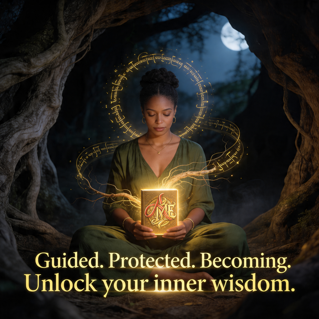 Printable PDF of Ancestors In My Ear Ancestor Dream & Reflection Journal with pages for recording dreams and reflections.