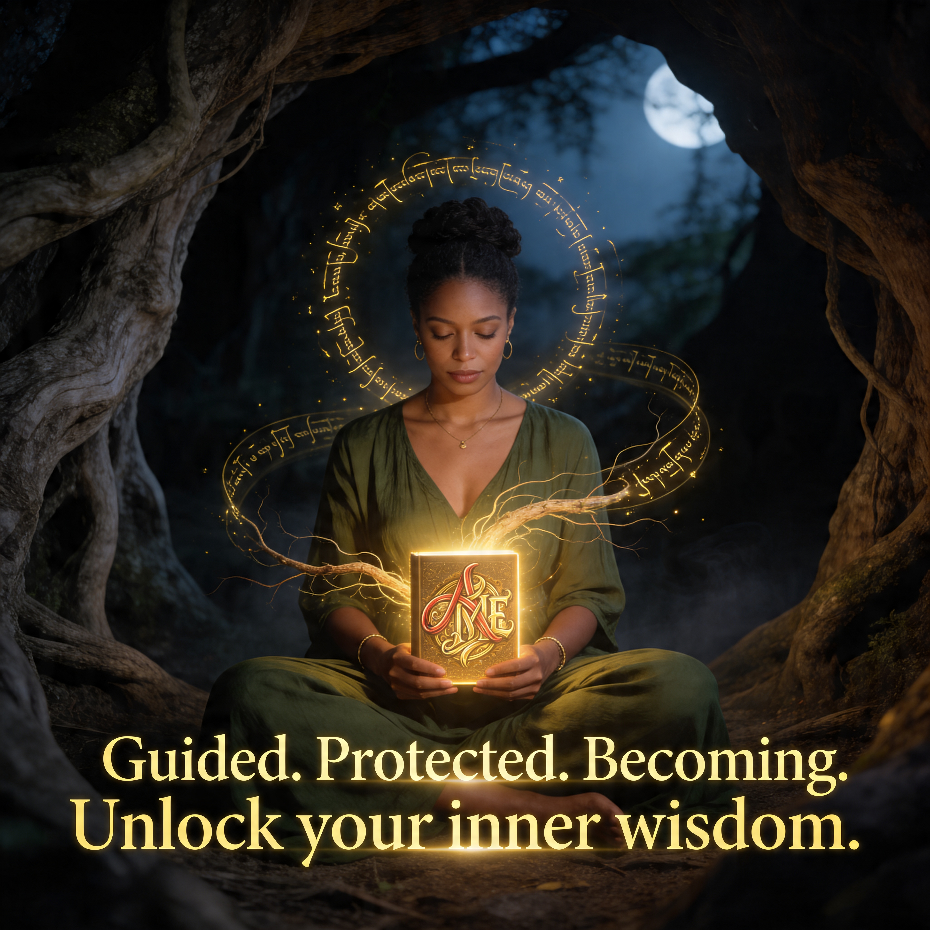 Printable PDF of Ancestors In My Ear Ancestor Dream & Reflection Journal with pages for recording dreams and reflections.