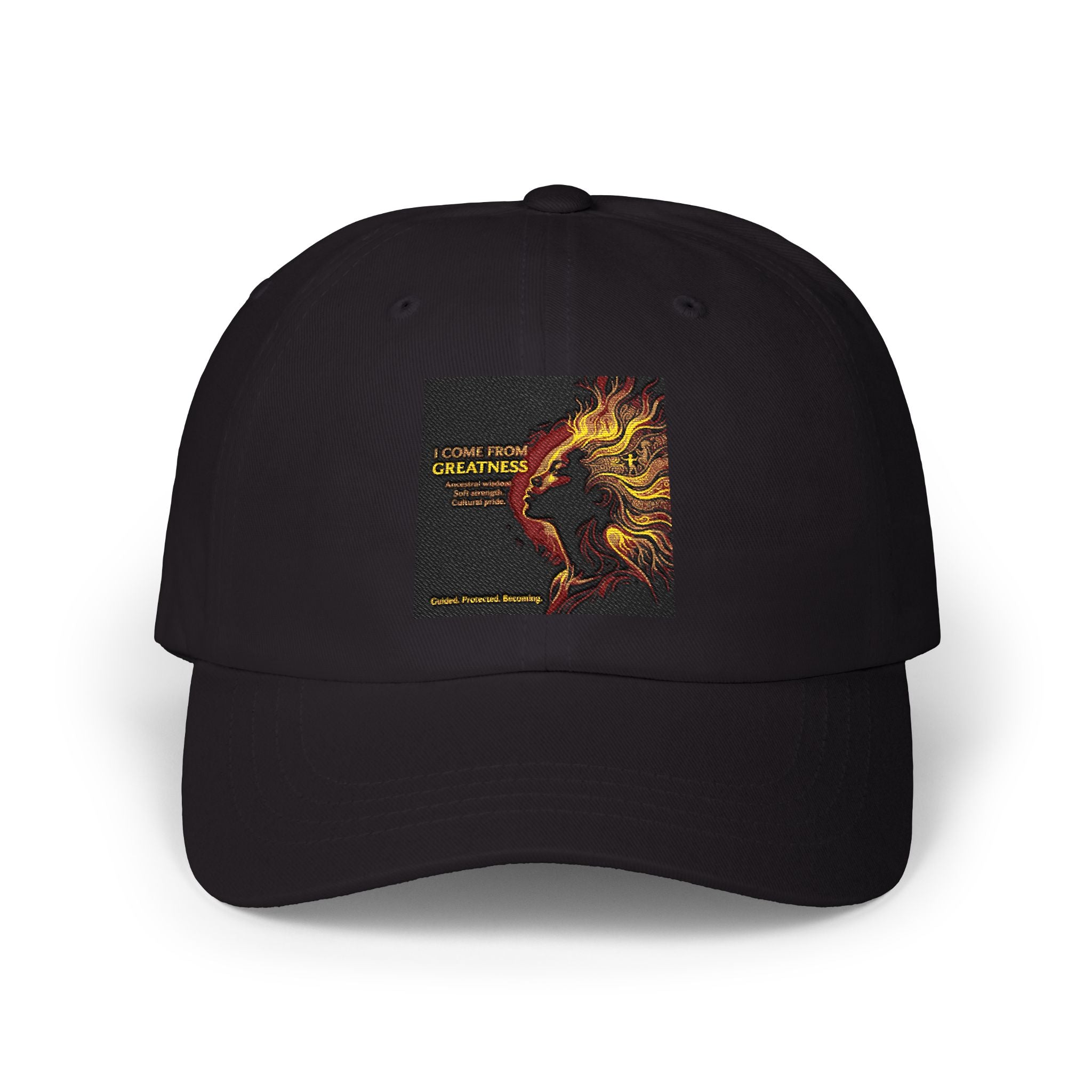 Flaming Skater Dad Cap — Vintage Fire Skateboarding Baseball Hat - Ancestors In My Ear 