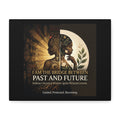 Canvas wall art titled "I Am the Bridge Between Past and Future" by Printify, showcasing a vibrant, abstract design.