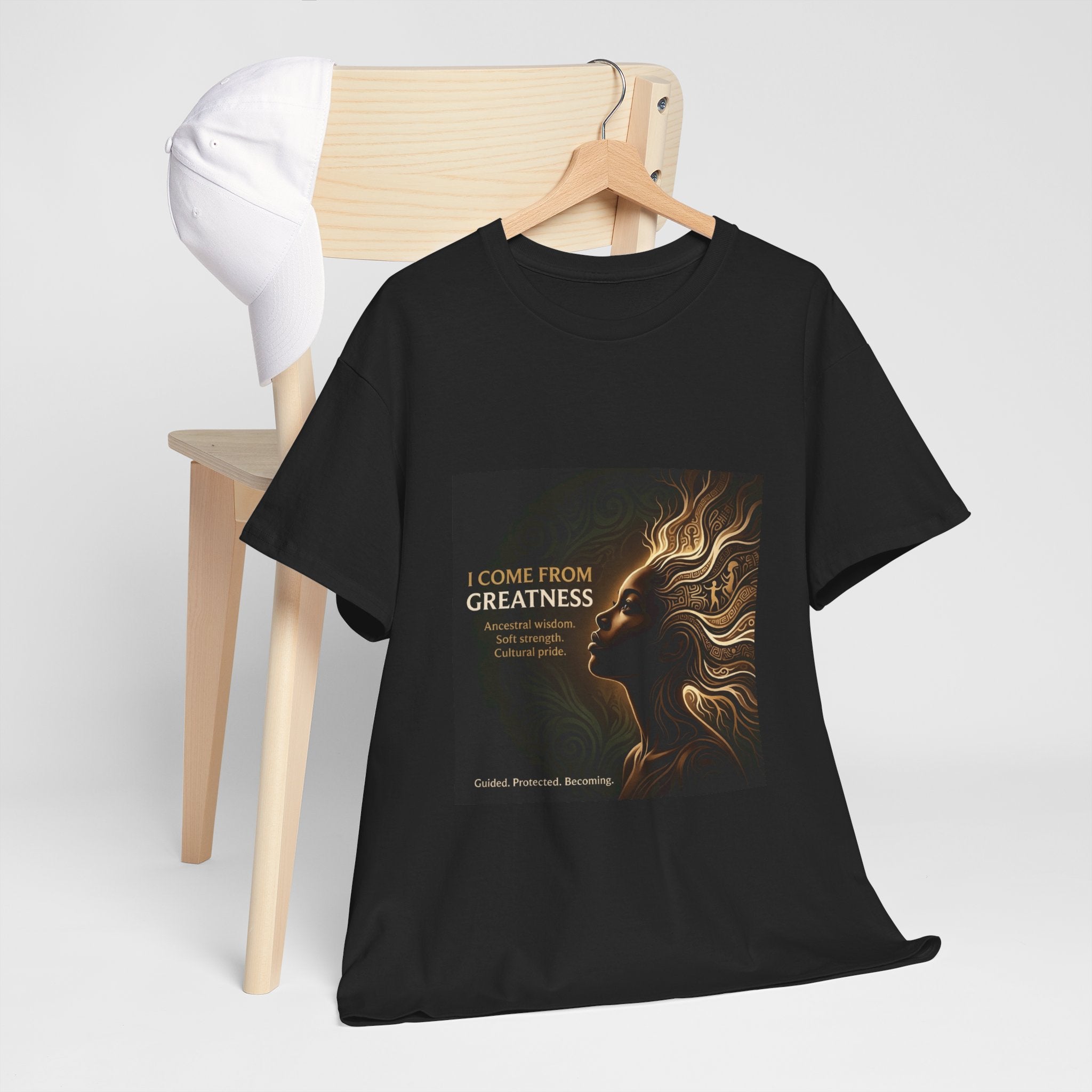 Inspiration T-Shirt — "I Come From Greatness" Motivational Tee - Ancestors In My Ear 