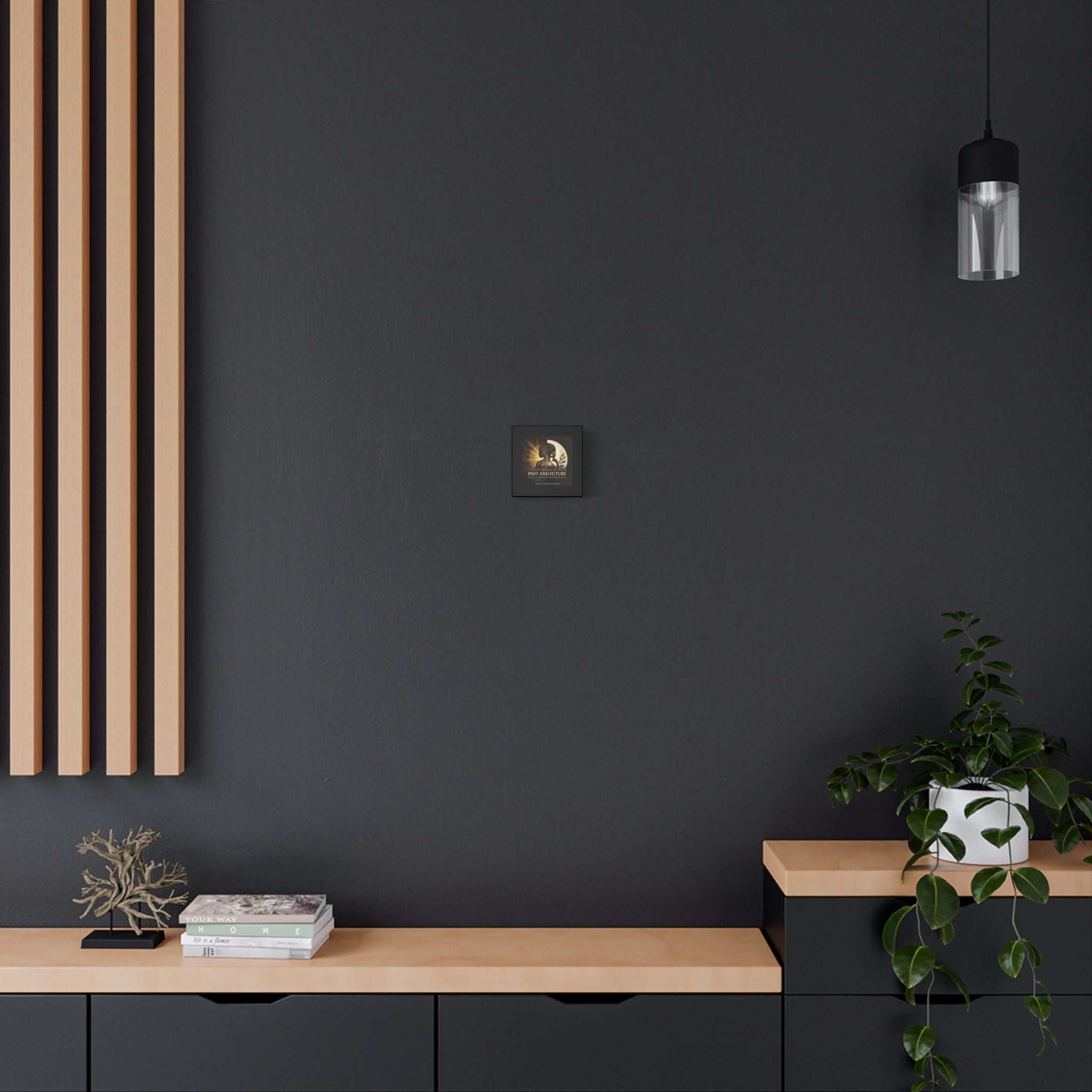 Canvas wall art titled "I Am the Bridge Between Past and Future" by Printify, featuring abstract design and vibrant colors.